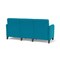 Lesro Siena Lounge Reception 3 Seat Tandem Seating No Center Arms, Black, OH Waterfall Upholstery SN3101 - alternate 3
